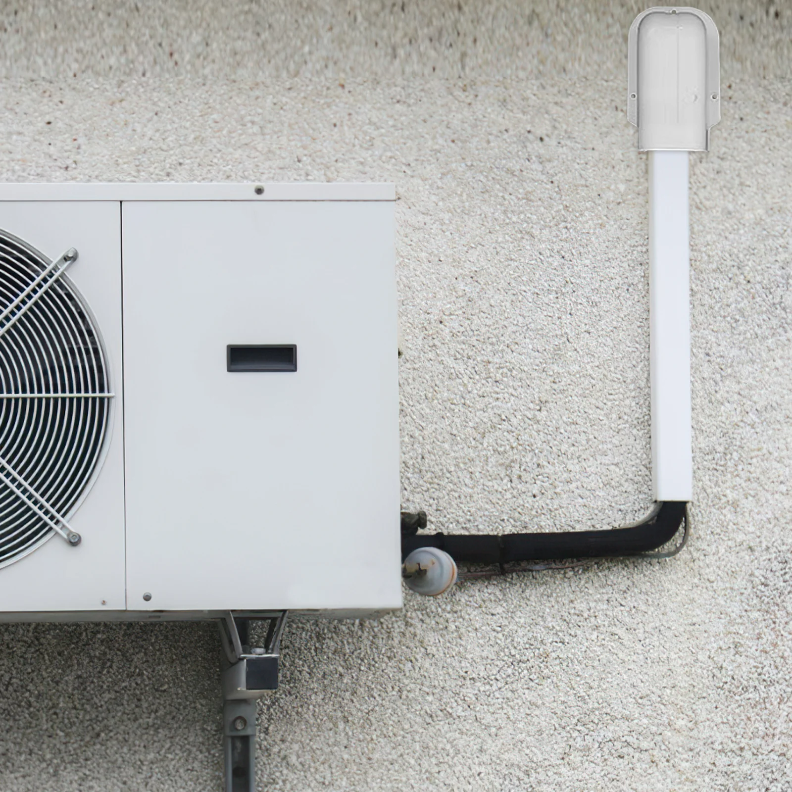 

Air Conditioning Duct Cover PVC Tubing Decorative Conceal Air Conditioner Parts Easy Install Aesthetic Home Improvement