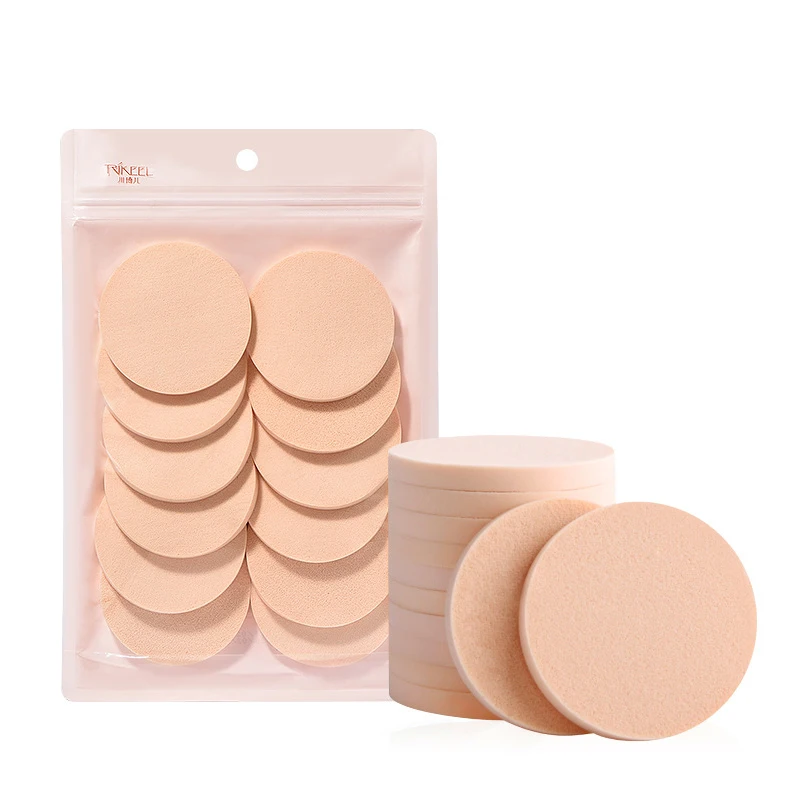 12Pcs/set Facial Foundation Powder Puff Wet and Dry Use Soft Makeup Sponge Beauty Blenders Cosmetic Face Cleaning Makeup Tools