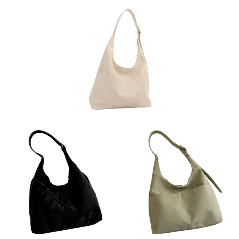 

Fashionable Slouchy Bag PU Leather Underarm Bags Casual Handbag for Everyday Use