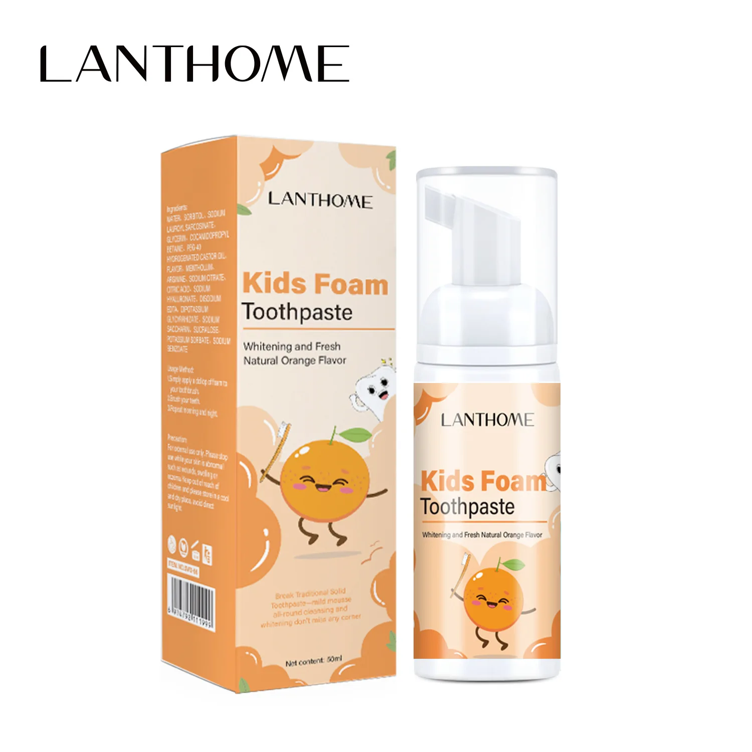 Recommend LANTHOME Children's Teeth Cleaning Mousse Cleaning Care Fresh Mouth Cleaning Care Foam