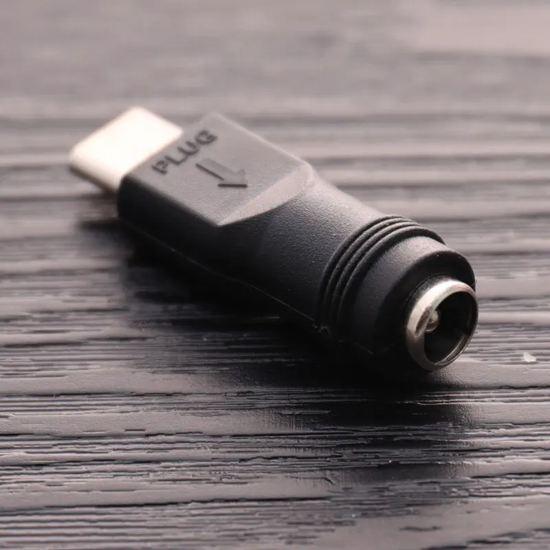 1/2pcs DC Power Adapter Converter 5.5x2.1mm Female Jack To USB Type C Male Connector DC To USBC For Laptop Notebook Computer