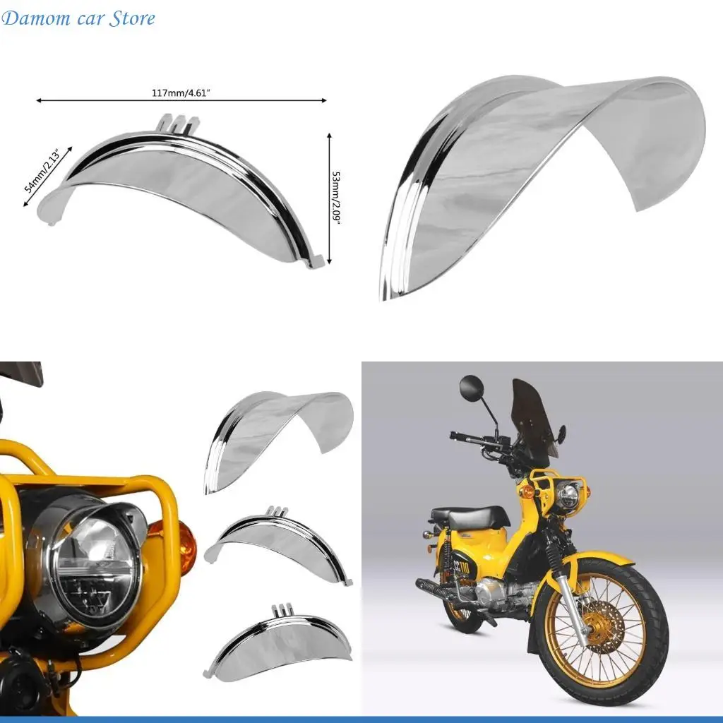

A2UC Motorcycles Front Lamp Visor Scooter Headlight Rainproof Cover for Cub ACC110