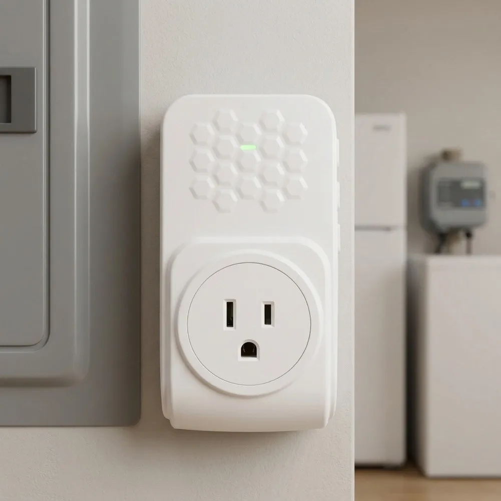 US-spec Over/Under Voltage Alarm Audible Visual Alarm Adjustable For Volume 0-110 DB For Easy Installation For Refrigerator