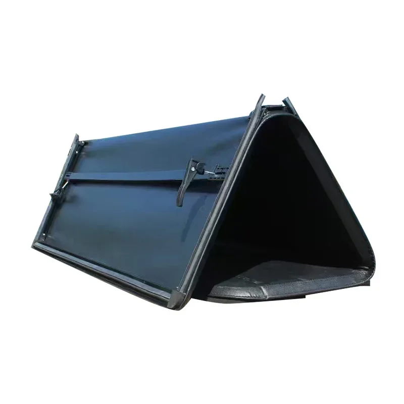 Pickup tri-fold suitcase cover manually operated rainproof rear cargo cover
