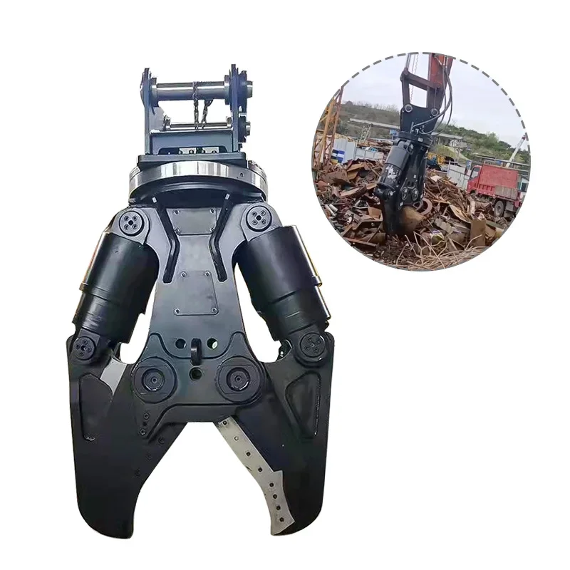 YG Quality 15ton 20ton Excavator Demolition Shear Hydraulic Shear Machine Heavy Duty Double Cylinder Shear