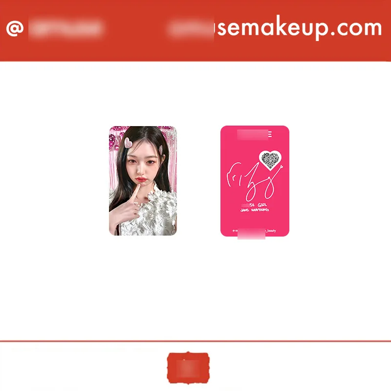 4Pcs/Set KPOP Wonyoung AMUSE Endorsement Cute Selfie LOMO Cards Double-Sided Cute Photocards Postcards Fans Collectibles Gifts