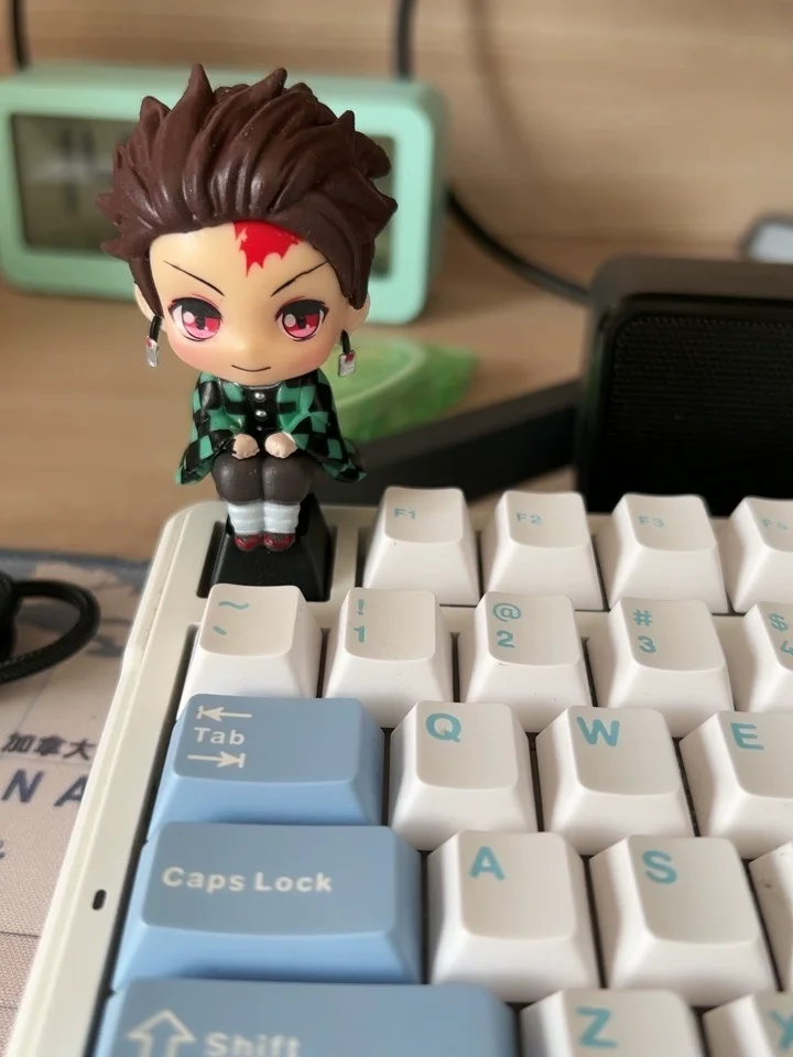 Ghost Slayer Blade You Bean Charcoal Jiro Personalized Keycap Mechanical Keyboard Transparent Creative Single Anime Girl Cute