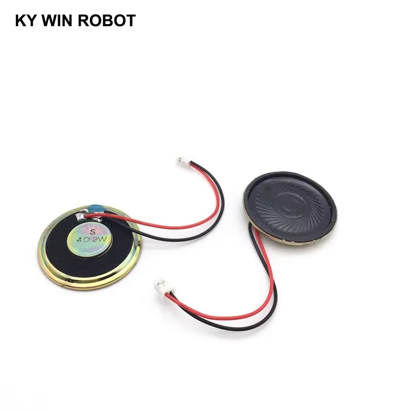 

2pcs/lot New Ultra-thin speaker 4 ohms 2 watt 2W 4R speaker Diameter 40MM 4CM thickness 5MM with PH2.0 terminal wire length 10CM