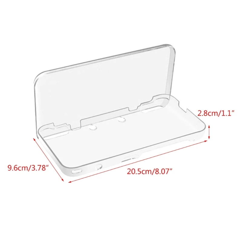 Transparente Crystal Clear Case para New 2DS LL, 2DS XL Game Console, Shell de Habitação Dura, Dustproof e Shockproof capa protetora