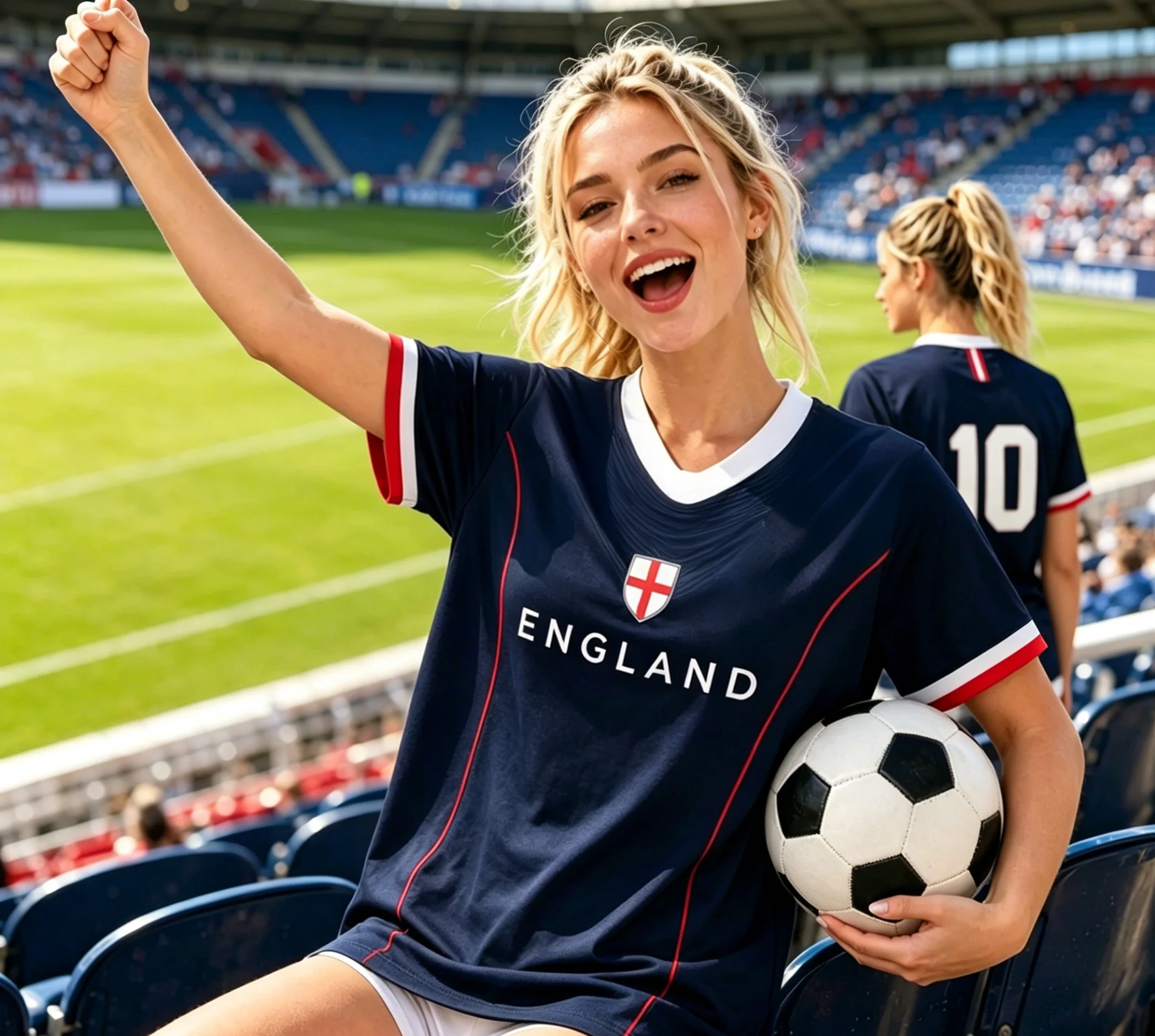 England Fan Sports T-shirt   Men's and Women's Matching V-neck Short-Sleeved Top, Women's T-shirt harajuku  y2k top Streetwear