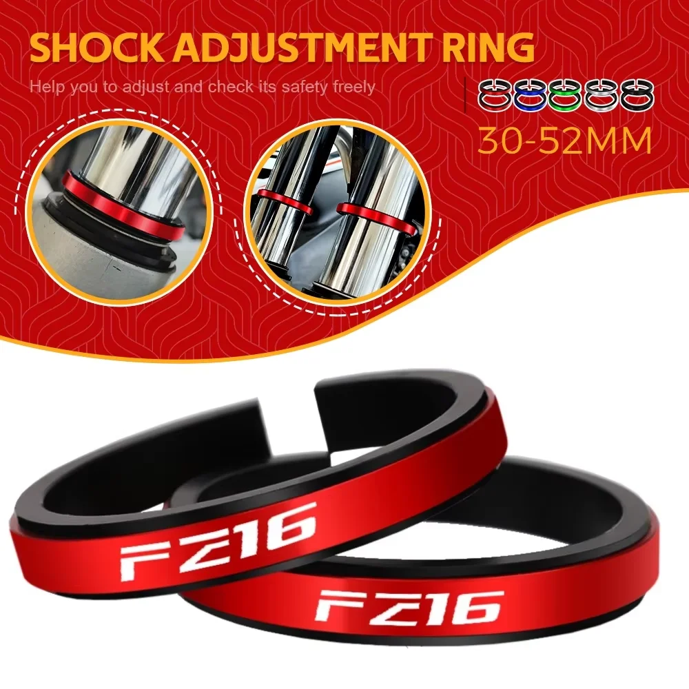 

FOR YAMAHA FZ16 FZ-16 2009 2010-2018 Motorcycle Adjustment Shock Absorber Auxiliary Rubber Ring CNC Accessories Fit 30MM-52MM