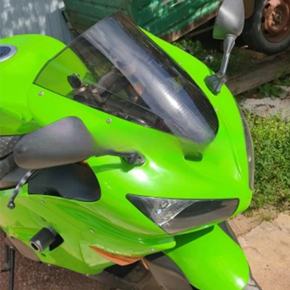 Motorcycle Windscreen For Kawasaki Ninja ZX-6R zx6r ZX 6R 636 600 2005 2006 2007 2008 Wind Screen Deflectors Windshield Screws