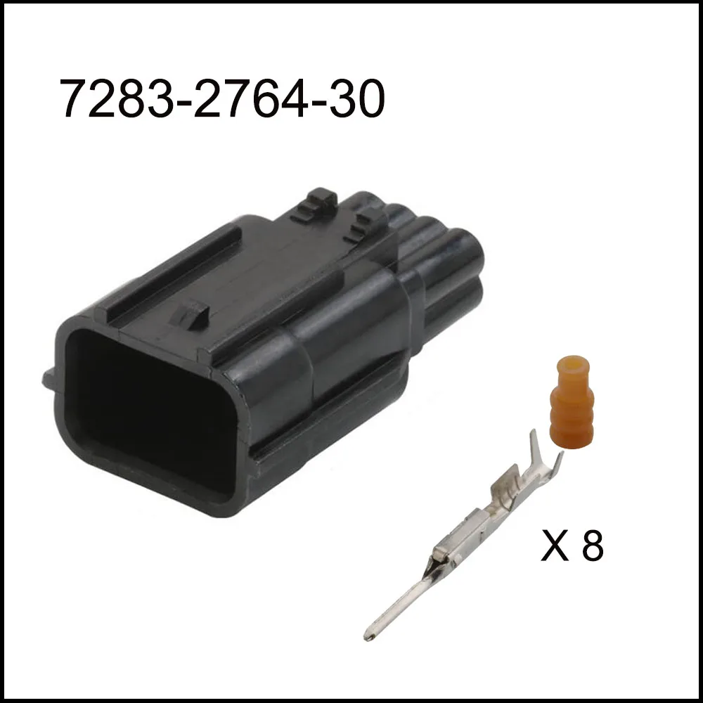 Imagem -02 - Conector Impermeável Automático Plugue Automotivo Soquete Masculino da Família Inclui Selo Terminal 7283276130 7282-2148-30 Pinos 100set