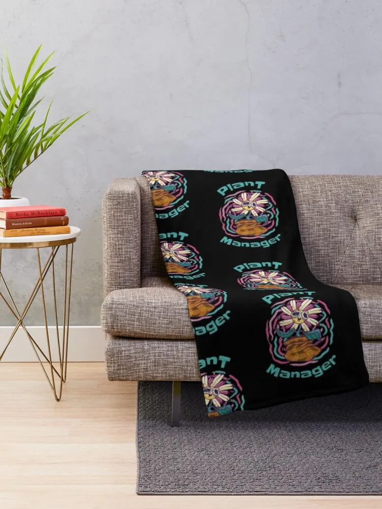 Plant Manager - Stoner Potted Plant Design Throw Blanket Luxury Throw Luxury St Blankets