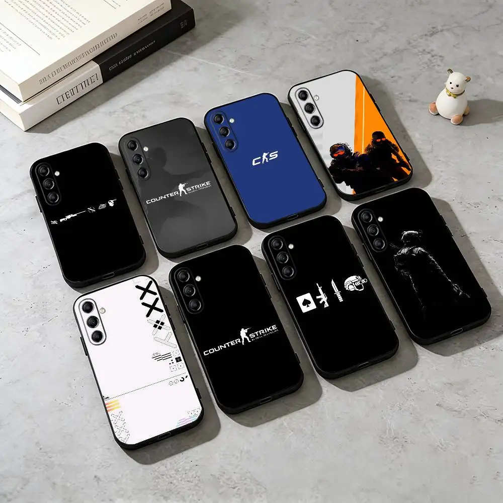 

C-CS2 Game Logo Graphic Phone Case For Samsung Galaxy A73,A72,A71,A70,A53,A52,A51,Soft Silicone Black Cover