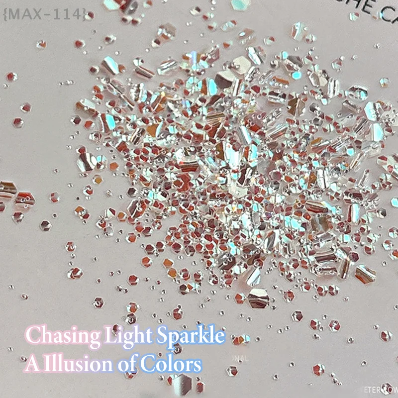 مجموعة أدوات لامعة الأظافر الاحترافية، غبار متألق ناعم لتصميم صالونات الزفاف، ملحقات تزيين فن الأظافر بنفسك #3