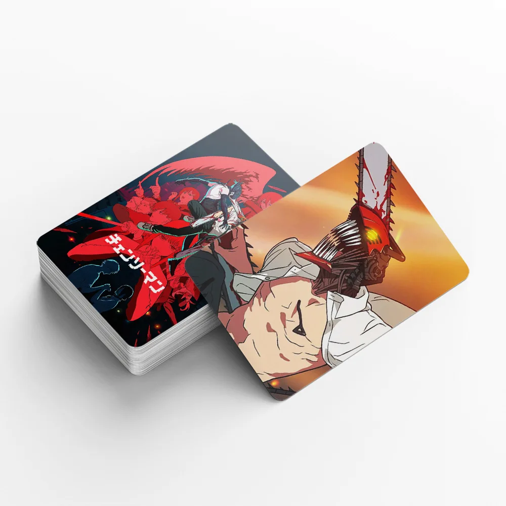 92 Small Cards Chainsaw Man Collection Photo Card Chainsaw Man Mini Sticker Anime LOMO Card Japanese - view 5