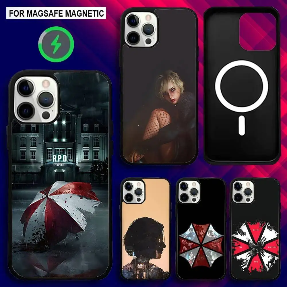 

Game R-Resident Evil Phone Case For iPhone 17,16,15,14,13,12,11,Pro,Max,Plus,Mini,SE4,E Magnetic Magsafe Wireless Charging