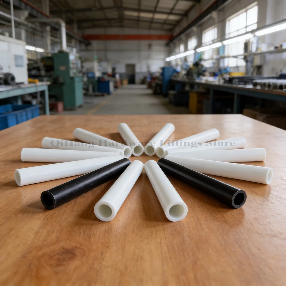 L500mm White Black High Hardness Fiberglass Tube, OD 3-25mm Hollow Glass Fiber Rod, High Strength Hard Plastic Insulation Pipe view 4
