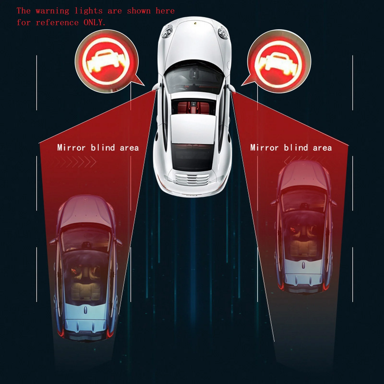 24Ghz Millimeter Wave Radar 15M BSD Blind Spot Detection System for Car Truck Lane Change Assist Highlight Warning Light