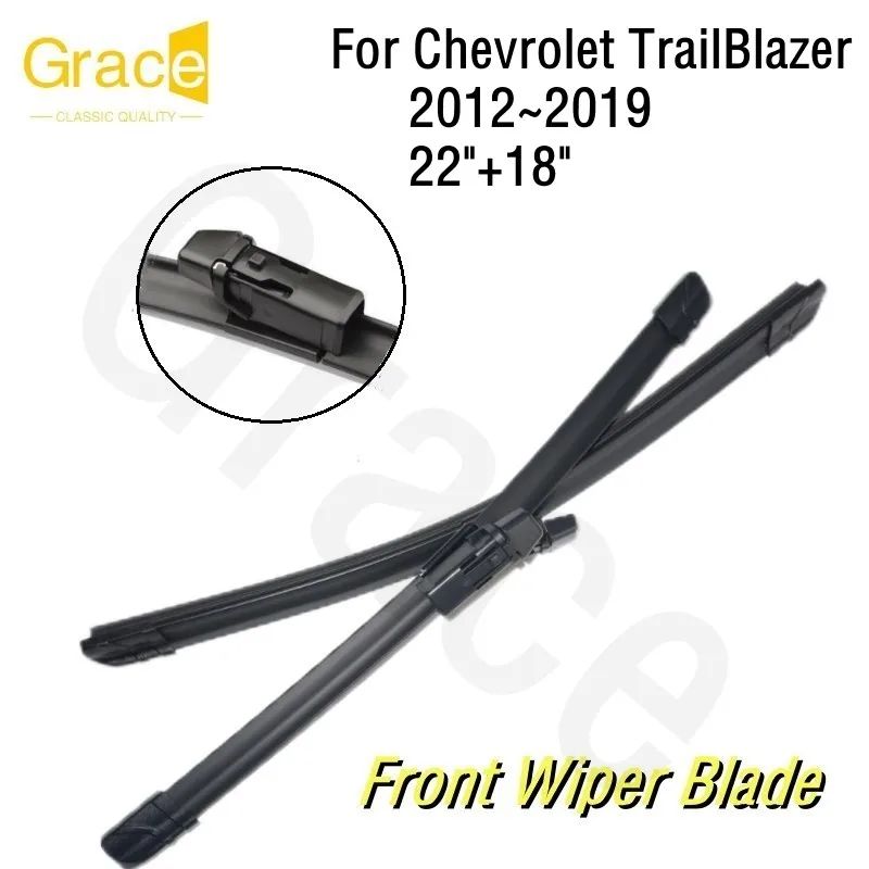 

Wiper Blade For Chevrolet TrailBlazer MK2 22"+18“ Car Windshield Windscreen Rubber 2012 2013 2014 2015 2016 2017 2018 2019