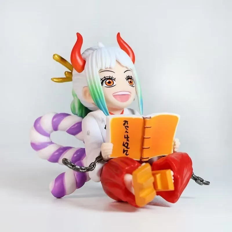 Figura de Anime Yamato de una pieza de 9cm, modelo versión Q, estatua de Pvc, decoración de escritorio, adorno periférico, regalo de cumpleaños, juguete para chico