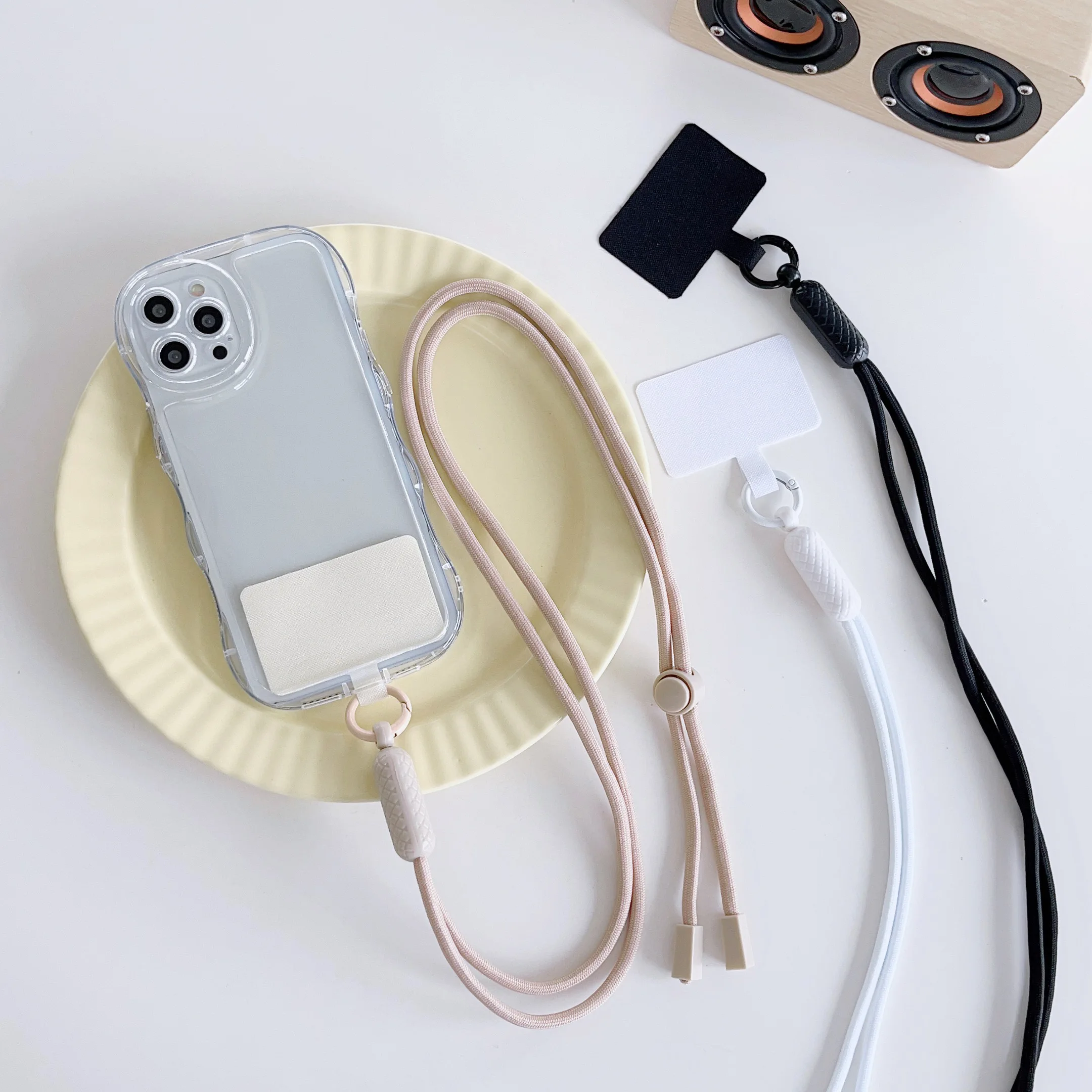 

Новый регулируемый ремешок для телефона, веревка через плечо для iPhone 15, веревка для плечевого ремня, цветная веревка для защиты от падения карты безопасности