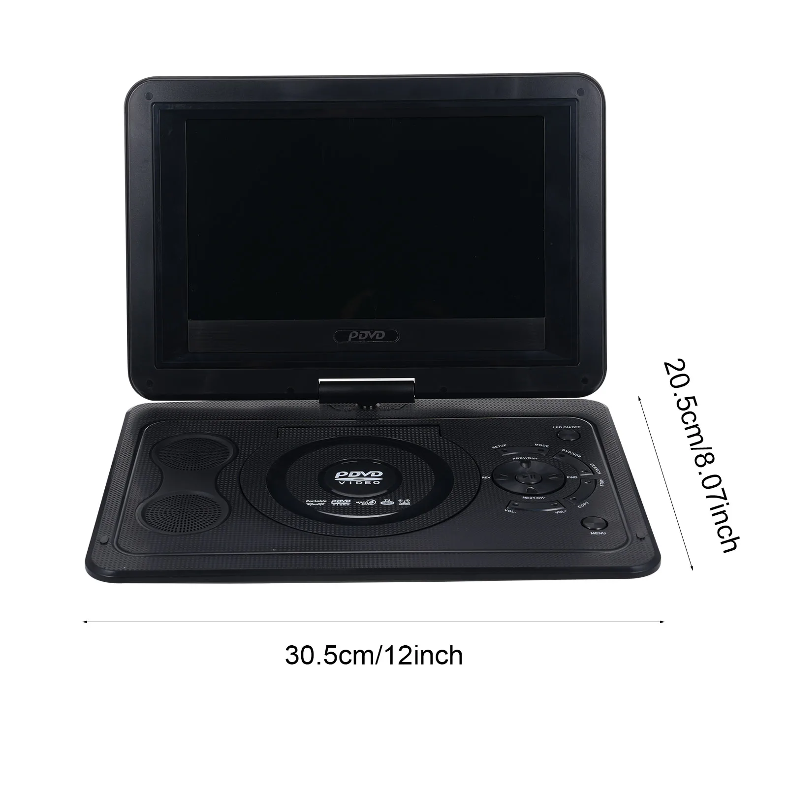 13.9'' Portable DVD Player with 270° Swivel HD Screen Home Car TV DVD Player with Game Function Car Charger & AC Adapter