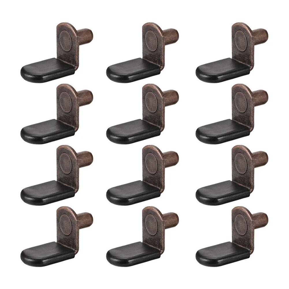 20Pcs Shelf Brackets Support Studs Pegs Pin Shelves Seperator Fixed Cabinet Cupboard Furniture Shelf Wall Mount Bracket Holder