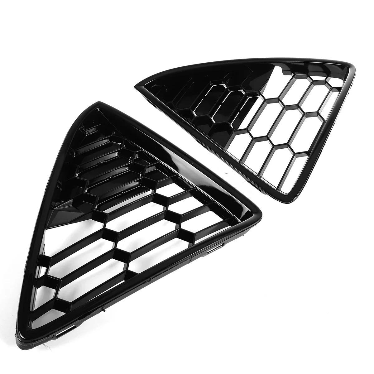 3PCS Car Front Bumper Lower Grille Racing Grills Honeycomb Mesh Zetec S Style For Ford Focus For Estate MK3 2012 2013 2014