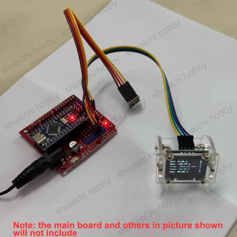 1 قطعة RC نموذج صاروخ مقياس الارتفاع/بارومتر ث الذكية الاستشعار الضغط/درجة الحرارة/رطوبة رصد في الوقت الحقيقي الارتفاع عرض نوع-C بالطاقة