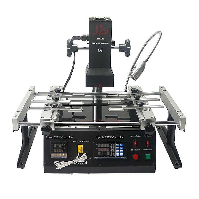 IR6500 V.2 BGA Repair and Rework Station Infrared Rework Station 2 Zones 2300W, PC410 Software Control Repair Machine 220V