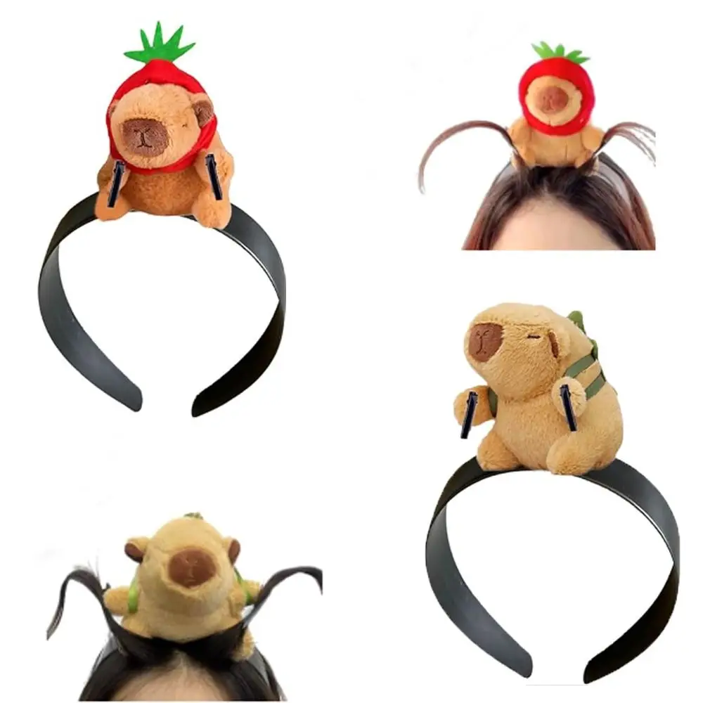 New Hair Hoop Capybara Headband Hair Accessories Role Play Costume Tool Cartoon Headband Cute Cartoon Capybara Hair Bands