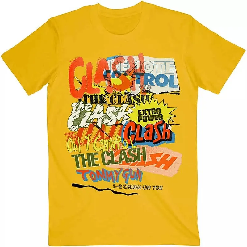 The Clash Collision Band London Calling, A Casual T-shirt Men's and Women's Luxury Band Brand Top 2026 New Band Logo
