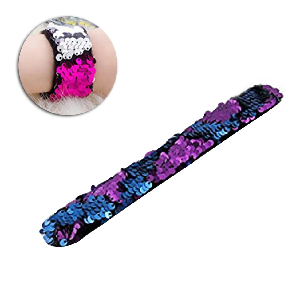 Kindergeschenke Paillettenarmband Slap Kids Stone Party Handgelenk Blaues Armband Kind