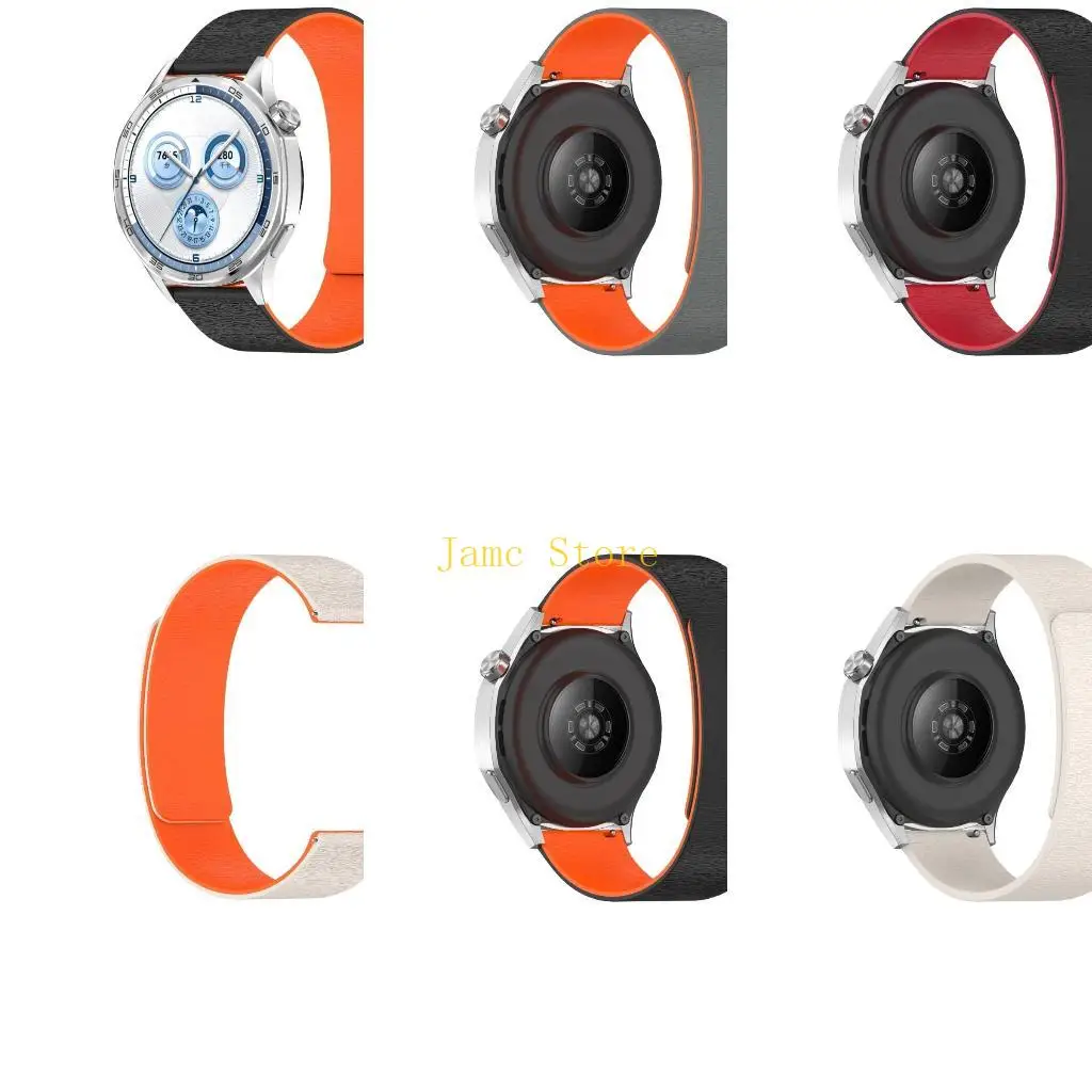 

LX0B 18/20/22mm Silicone Band for Watch 4 5 6 Wrist Strap Quick Release Wristband Strap Sweatproof Bracelet