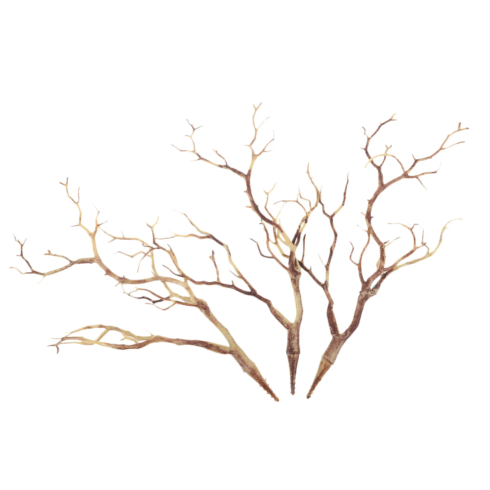 

3Pcs Artificial Plastic Dried Tree Branches Blue Realistic Antlers Horns Shaped Vase Branches Wedding Celebration Festival