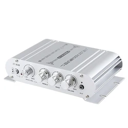 Digital Hi-Fi Power Amplifier 2.1CH Subwoofer Stereo Audio Player Car Motorcycle Home Power Amplifier