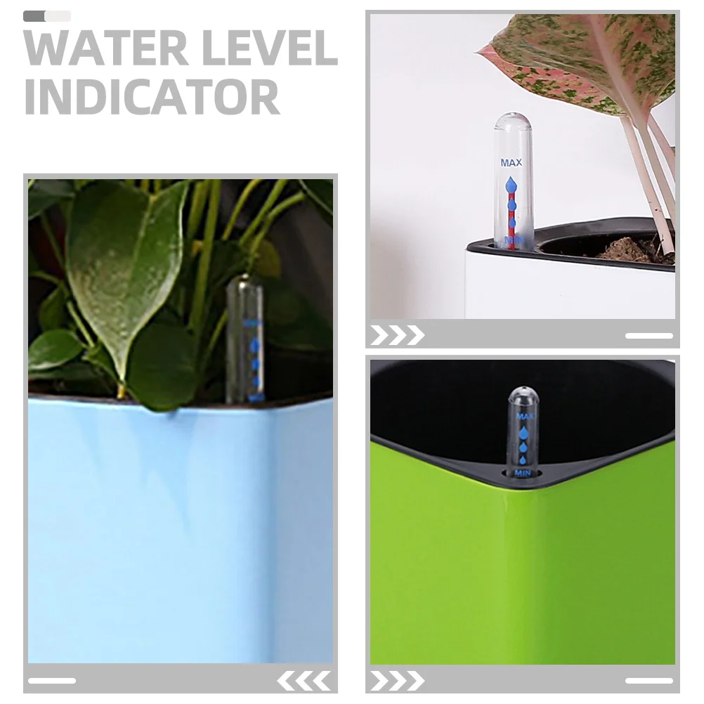 Medidor preciso de planta, 6 peças, indicador de nível de água, fácil de usar para jardinagem interna, indicador de nível de água, bóia, vaso de flores