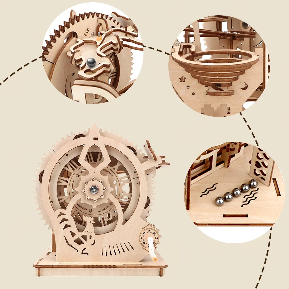 3D Wooden Puzzle Family Game Ball Wooden Puzzle Holiday Gift Home Decoration Wooden Puzzle