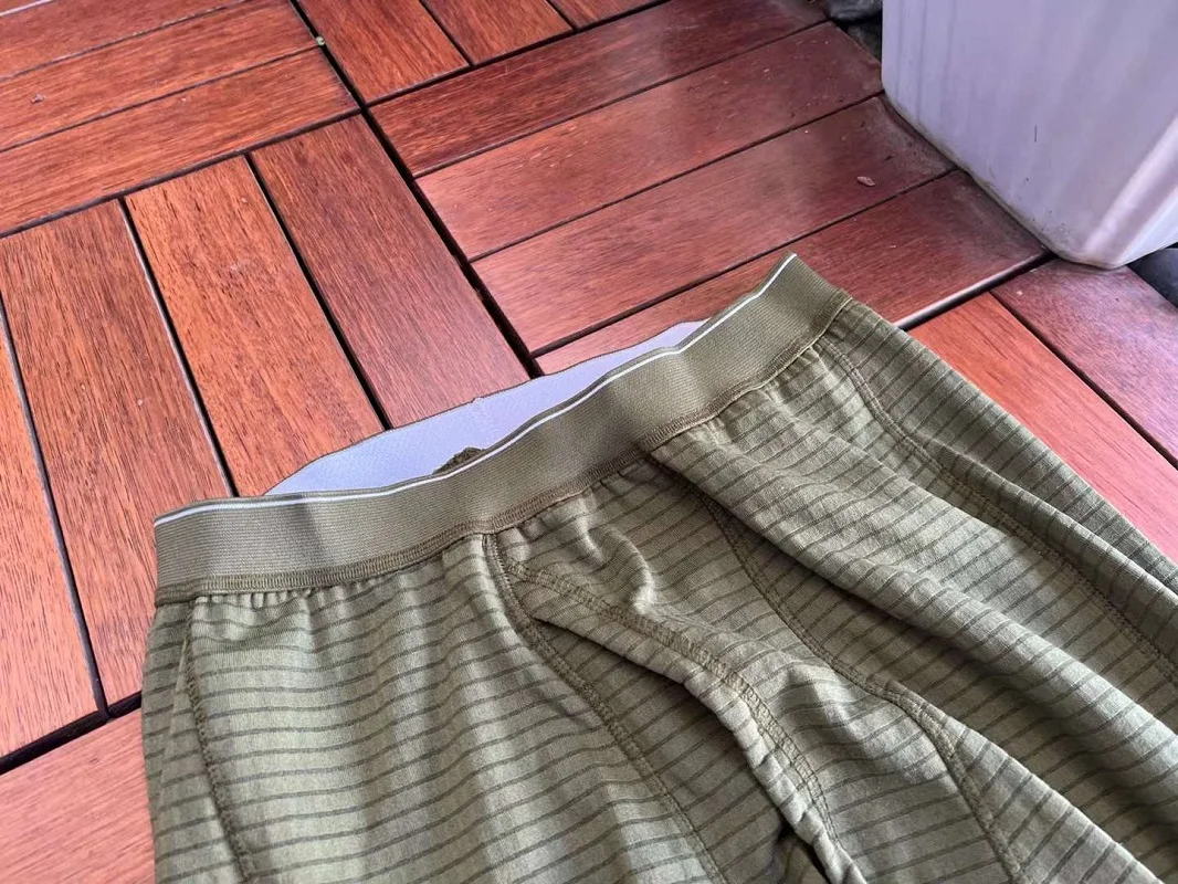 Roupa íntima quente de lã xadrez com zíper para outono e inverno