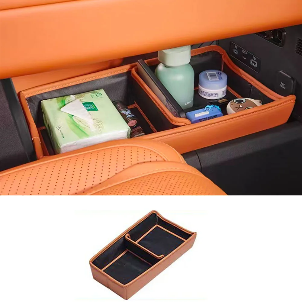 

Кожаная центральная консоль, нижний ящик для хранения, подлокотник, нижний ящик для хранения, внутренние аксессуары, пригодные для уравнений, леопардовый титан 7,