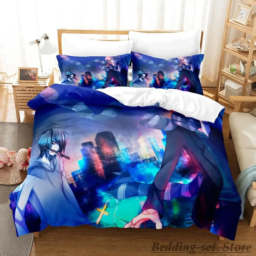 

2023 New Jeff and Jane Creepypasta Bedding Set Single Twin Full Queen King Size Bed Set Adult Kid Bedroom Duvetcover Sets Anime