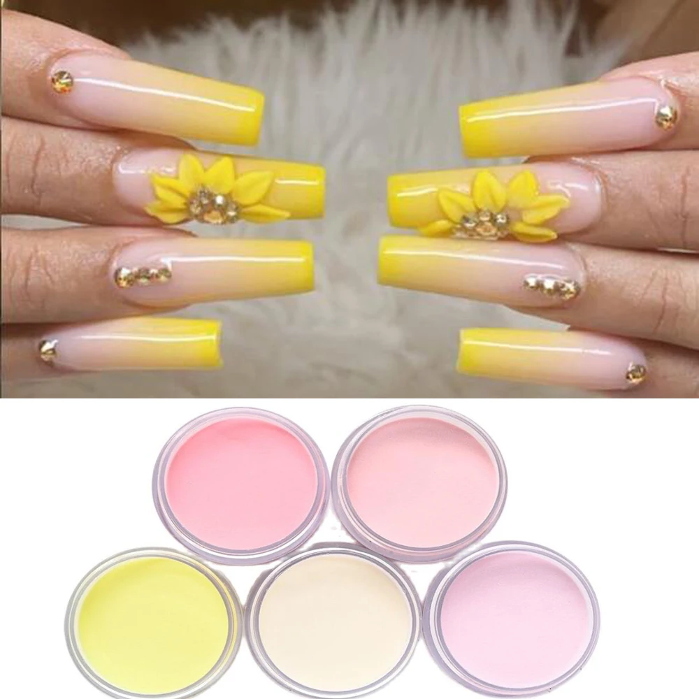 

30g/Jar 2in1 Acrylic Powder Summer Nail-Art Decoration CARVING/Dipping/Engraving Manicure For French Nails Crystal Powder (1oz.)