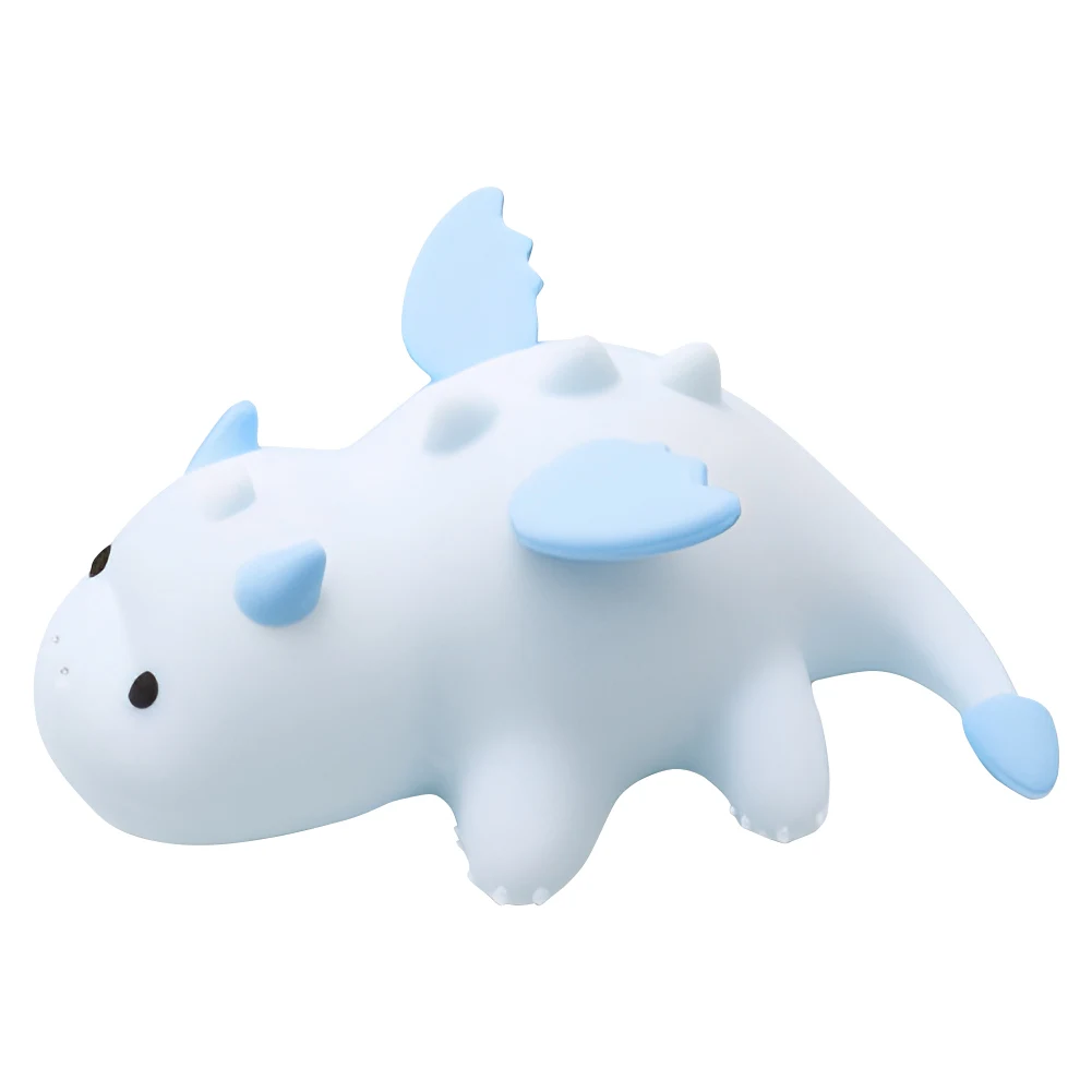 ไฟกลางคืนซิลิโคนมังกรน้อยแบบชาร์จไฟได้โคมไฟบรรยากาศน่ารักแม่เหล็กการ์ตูนโคมไฟสัมผัสสำหรับโต๊ะห้องนอนห้องนั่งเล่น