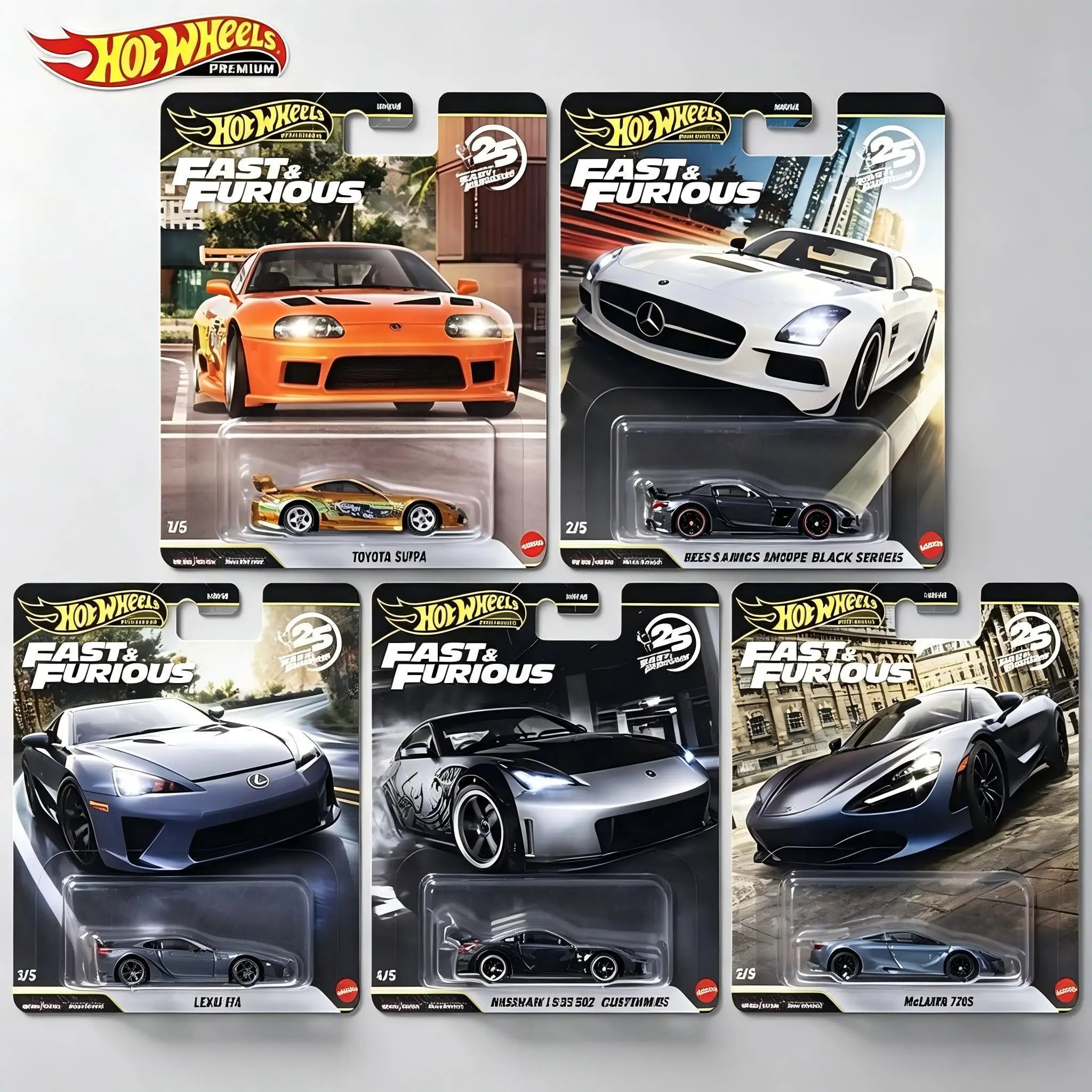 Hot Wheels Fast & Furious HNR88 1:64 Diecast Vehicle Model Toy Car FPY86/HNW46/GJT68/JKF Alloy Model Toy Set Collectible Gift