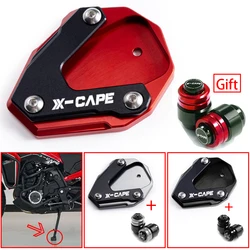 For Motorcycle Morini X-Cape 650 650X 2022 2023 2024 Accessories Tire Air Cap CNC Side Stand Foot Magnifying Stand Pad XCape 650