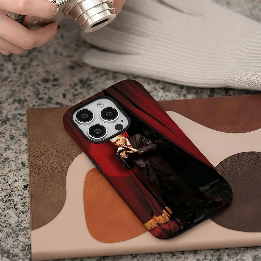 Eminem Slim Shady Show Phone Case For iPhone 16 15 14 13 12 11 Pro Max Plus Glossy HD Double-Layer Liquid Back Film Hard Shell