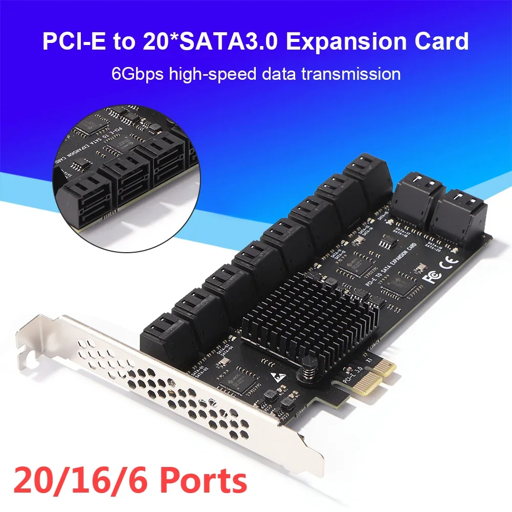 مُعدّل PCIe إلى 20/16/12 منفذ SATA 3.0 بسرعة 6 جيجابت/ثانية: تقييم عملي ودليل استخدام مفصل