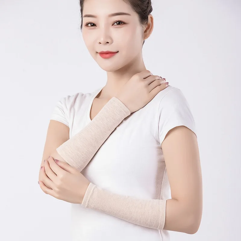 Men Women Cotton Cloth Wrist Guards Breathable Warm Autumn Winter Cold Proof Support for Air Conditioned Room Sports Fitness